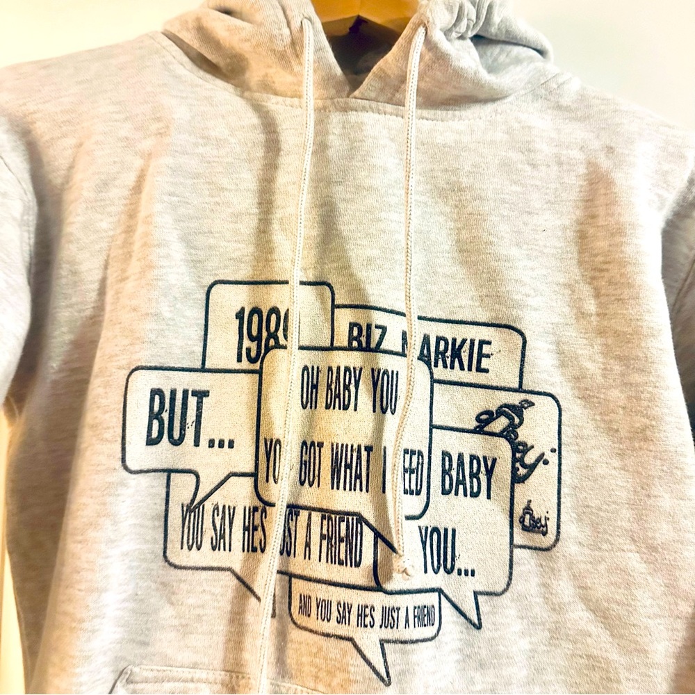 Unisex Biz Markie Gray Hoodie